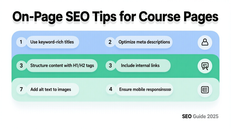 On-Page SEO Tips for Course Pages