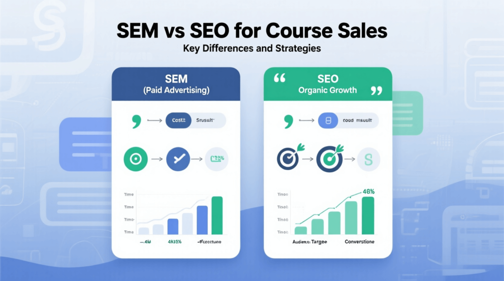 SEM vs SEO for Course Sales